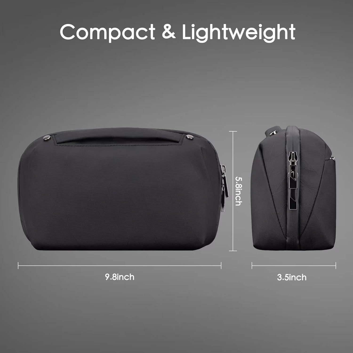 Organizador de Cables DDgro Bolsa de Viaje Negro 24.9x8.9x14.7cm