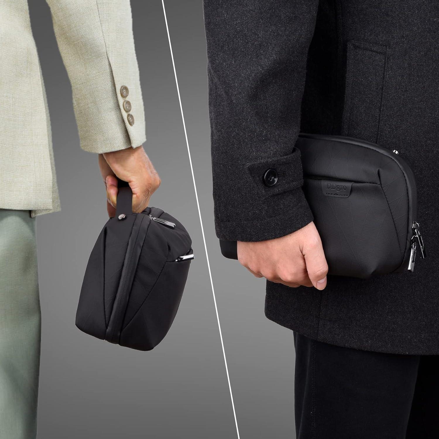 Organizador de Cables DDgro Bolsa de Viaje Negro 24.9x8.9x14.7cm