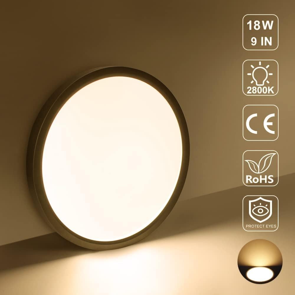 Luz de Techo LED Empotrada Jiasi 22.6 cm 18W 2800K Blanco Cálido