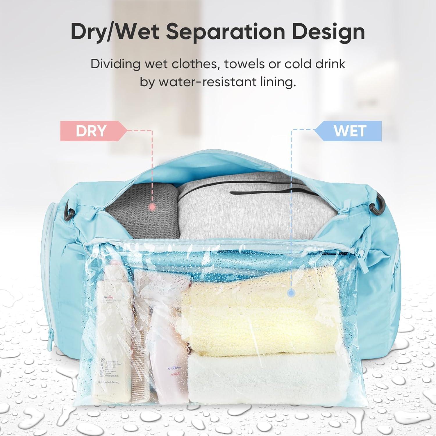 Bolsa de Deporte BALEINE Mediana Azul Impermeable 26.5L