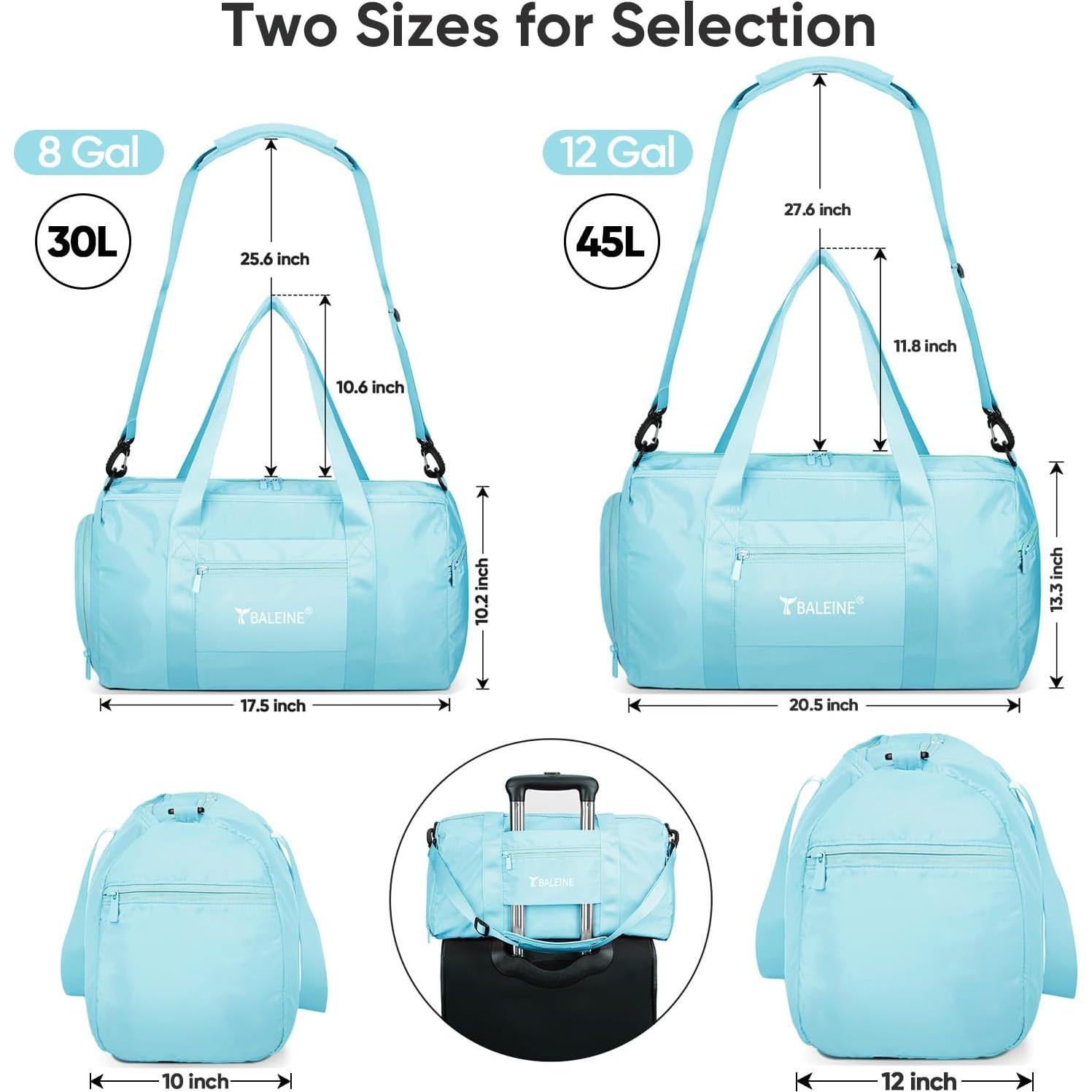 Bolsa de Deporte BALEINE Mediana Azul Impermeable 26.5L