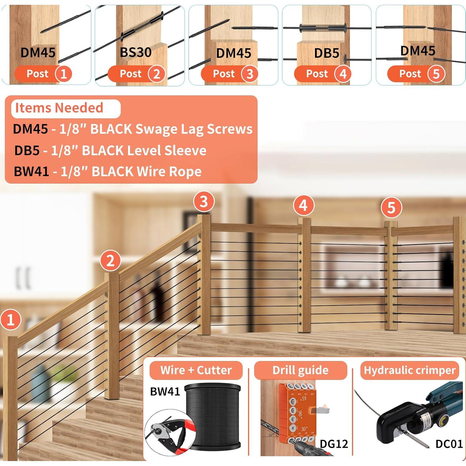 Mangas Protectoras de 30 Grados Steel DN Mate para Poste de Madera
