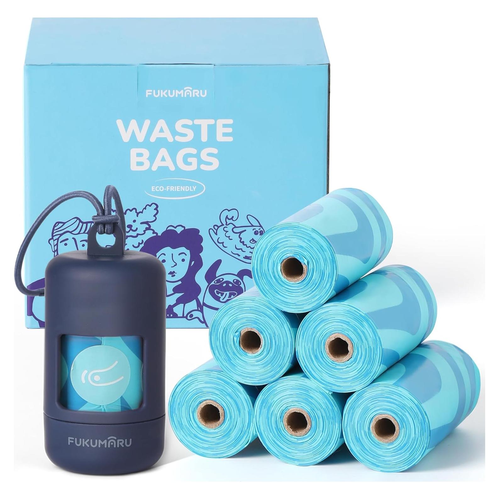 Bolsas Compostables para Perros FUKUMARU 120 Unidades Aroma Océano