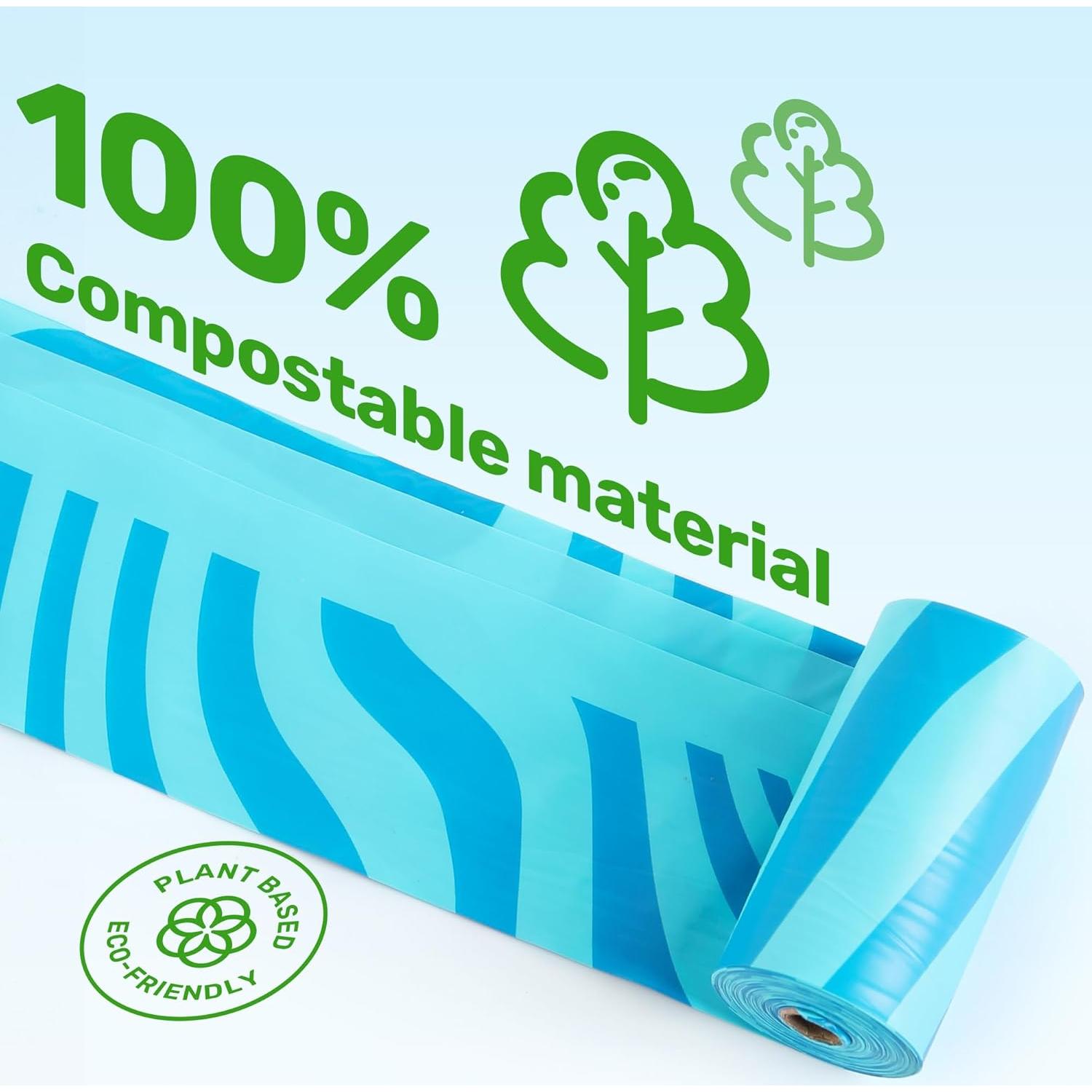 Bolsas Compostables para Perros FUKUMARU 120 Unidades Aroma Océano