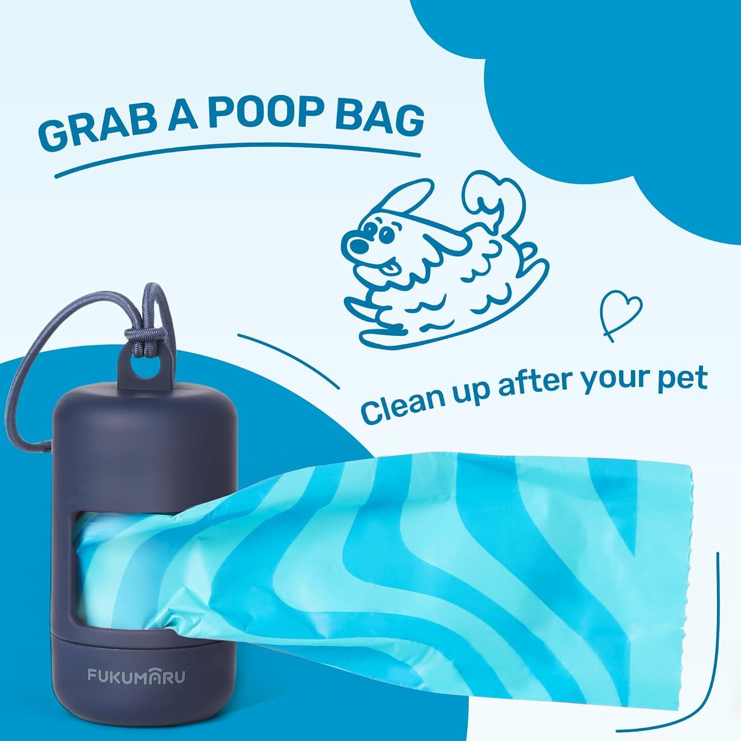 Bolsas Compostables para Perros FUKUMARU 120 Unidades Aroma Océano