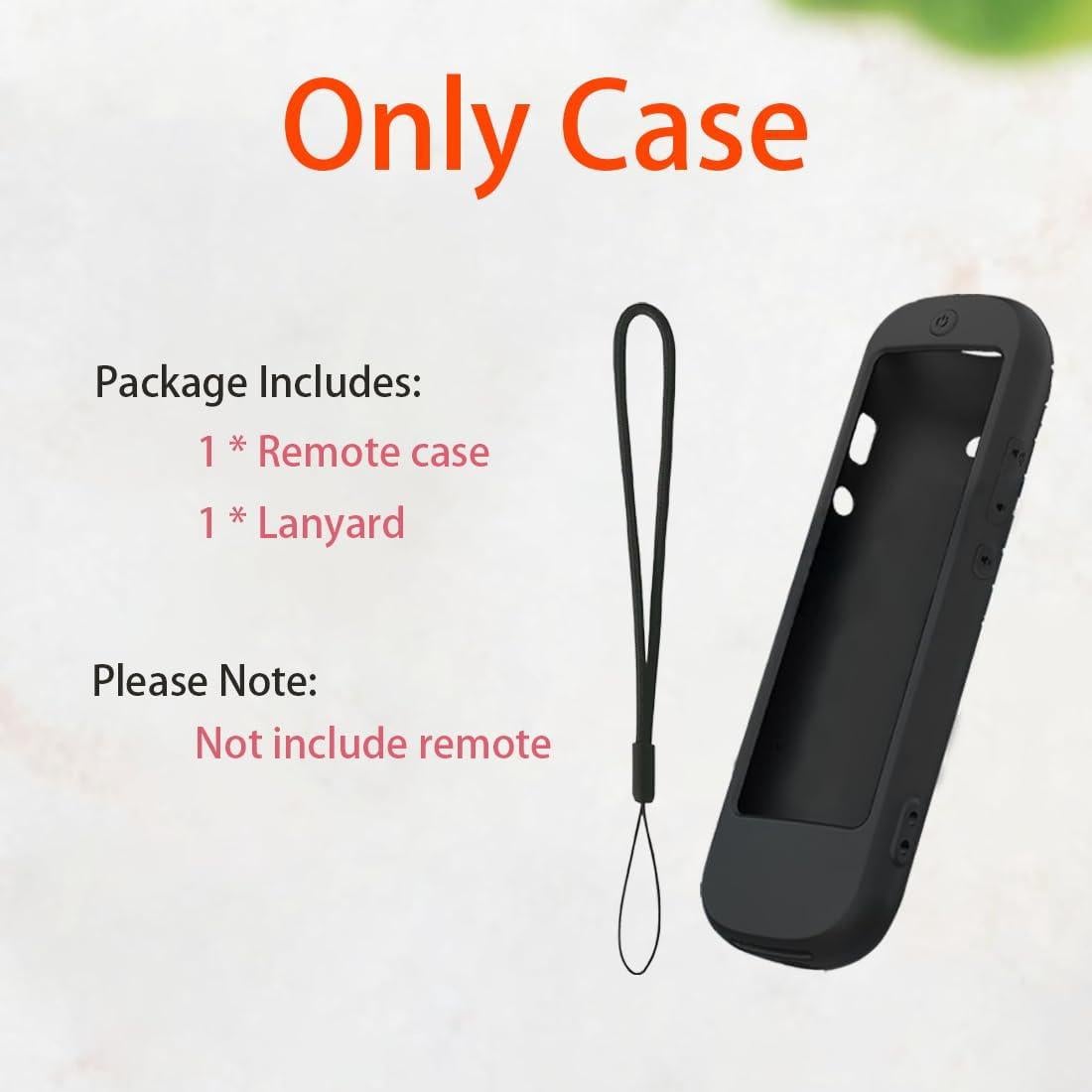 Funda de Control Remoto USTIYA para Roku TV Ultra 2022 - Silicona Negra