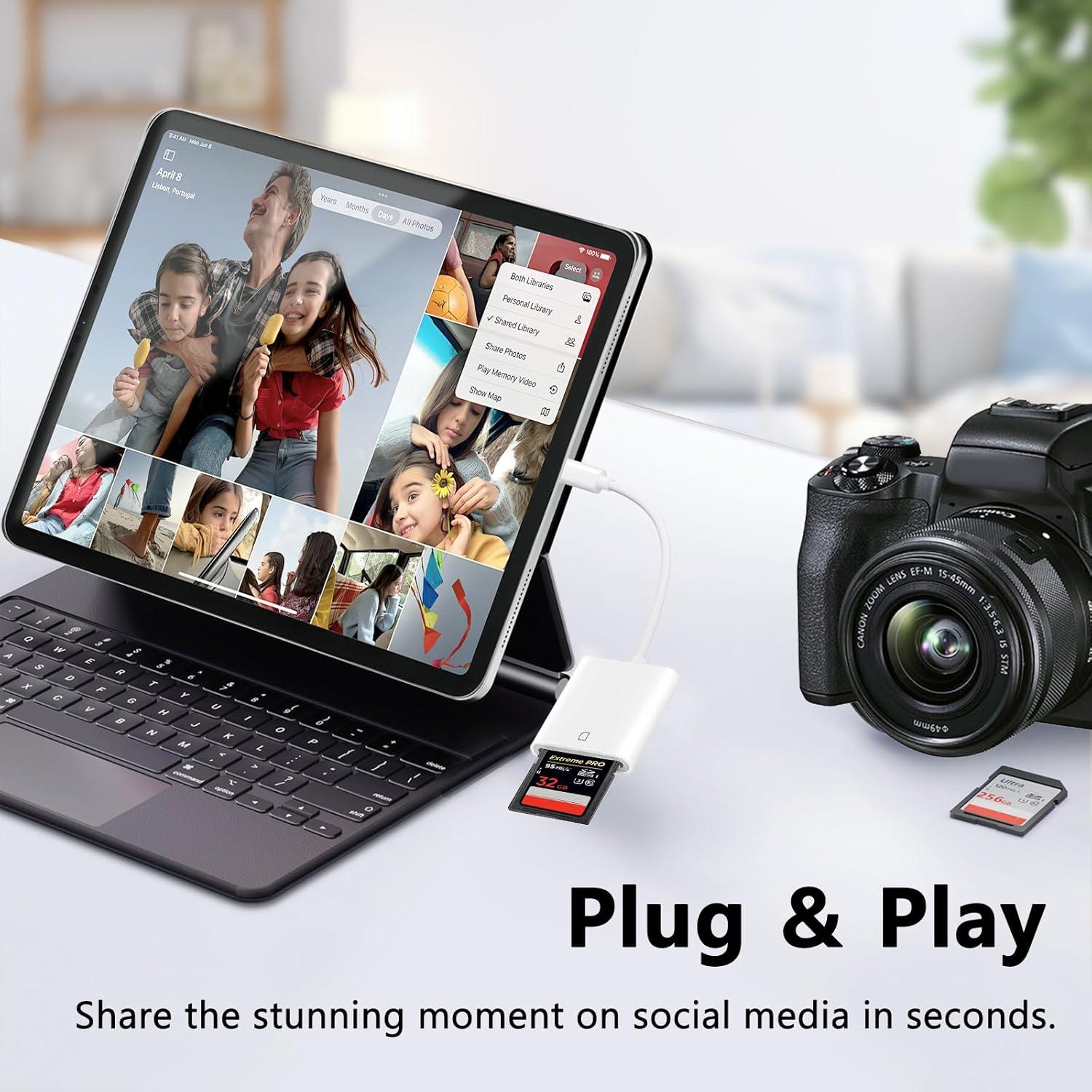 Lector de Tarjetas SD USB C Criello para iPhone 15/16 y iPad