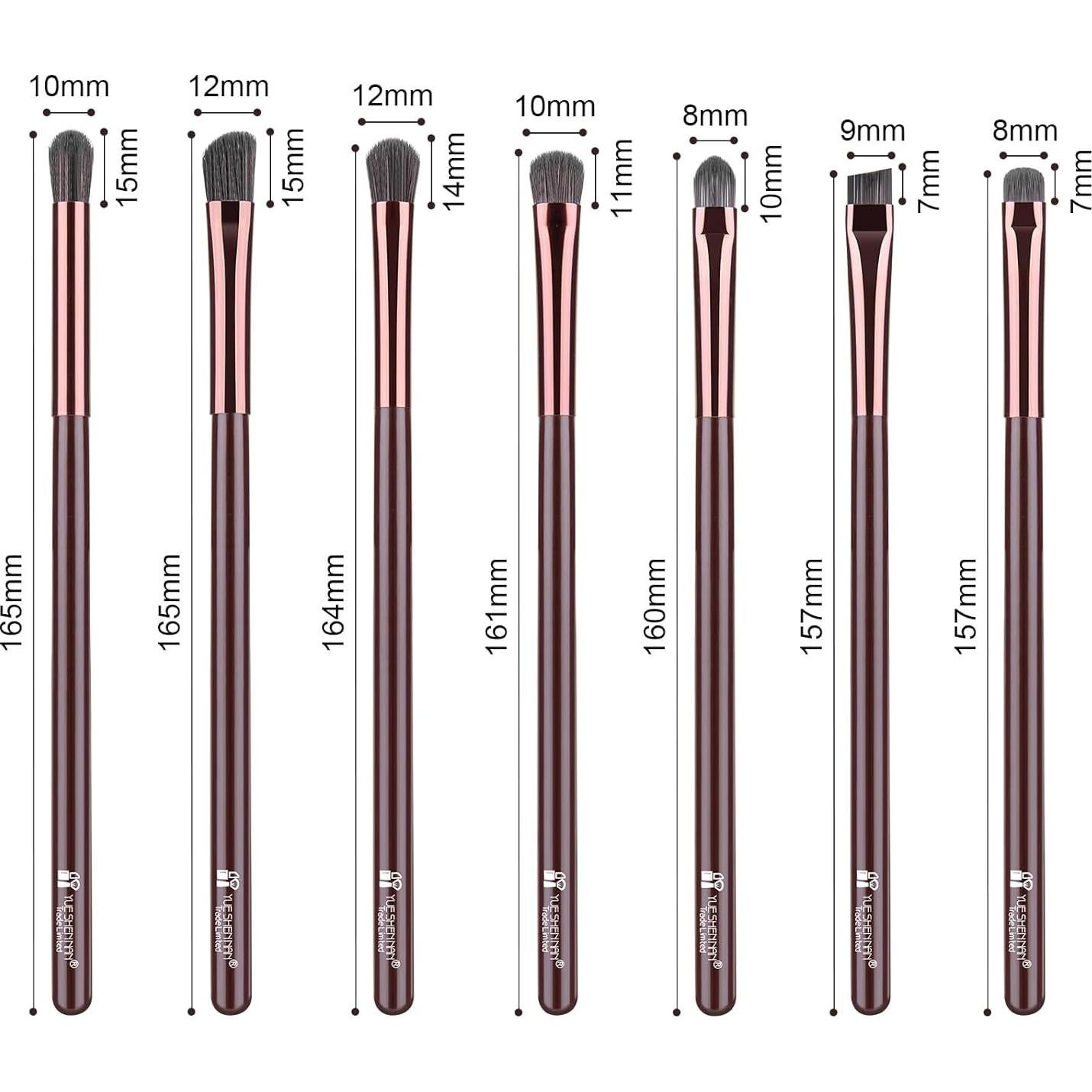 Juego de Brochas de Maquillaje para Ojos YUESHENNAN 7 Piezas