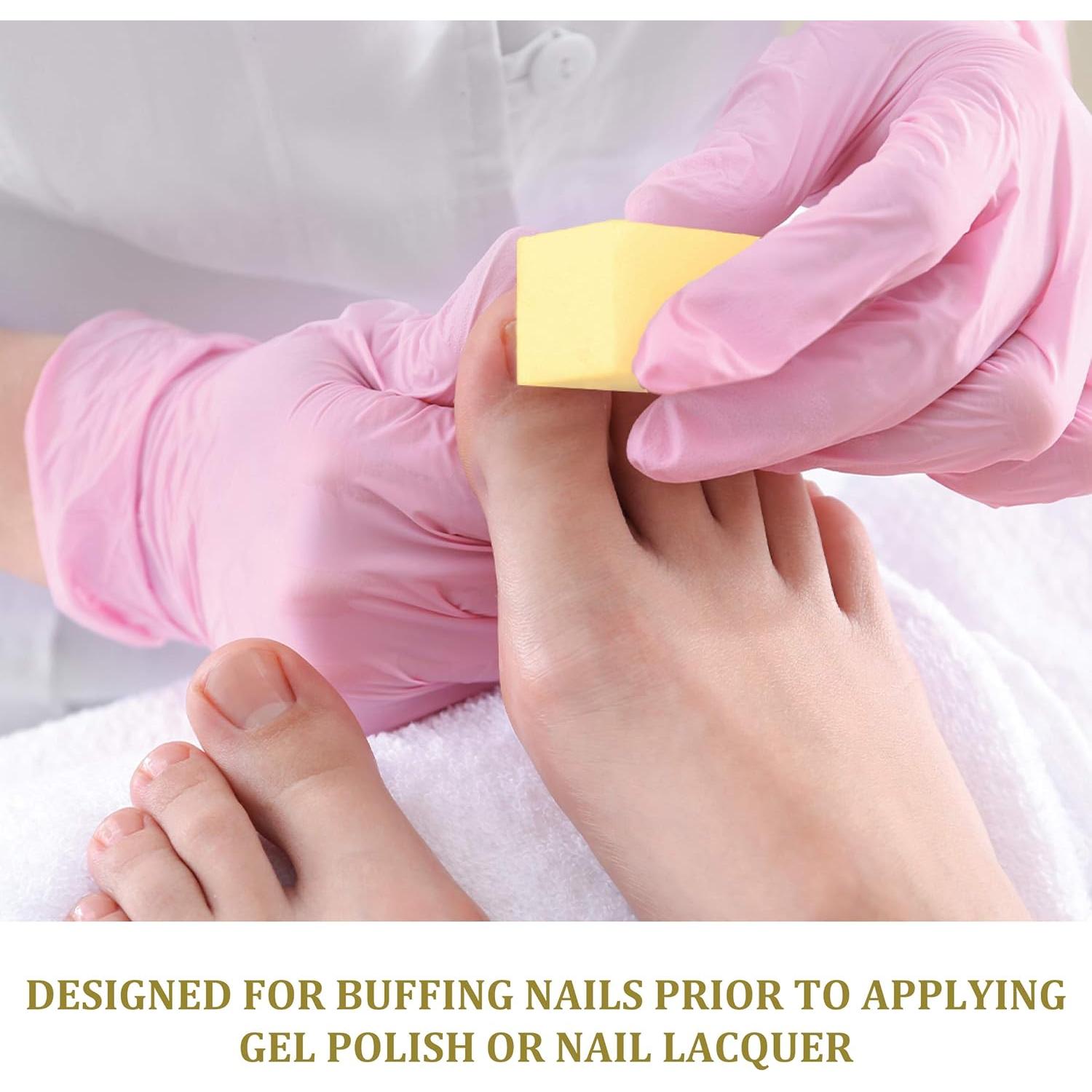 Bloque de Pedicura ForPro Amarillo 220/220 Grano 15 Cuentas