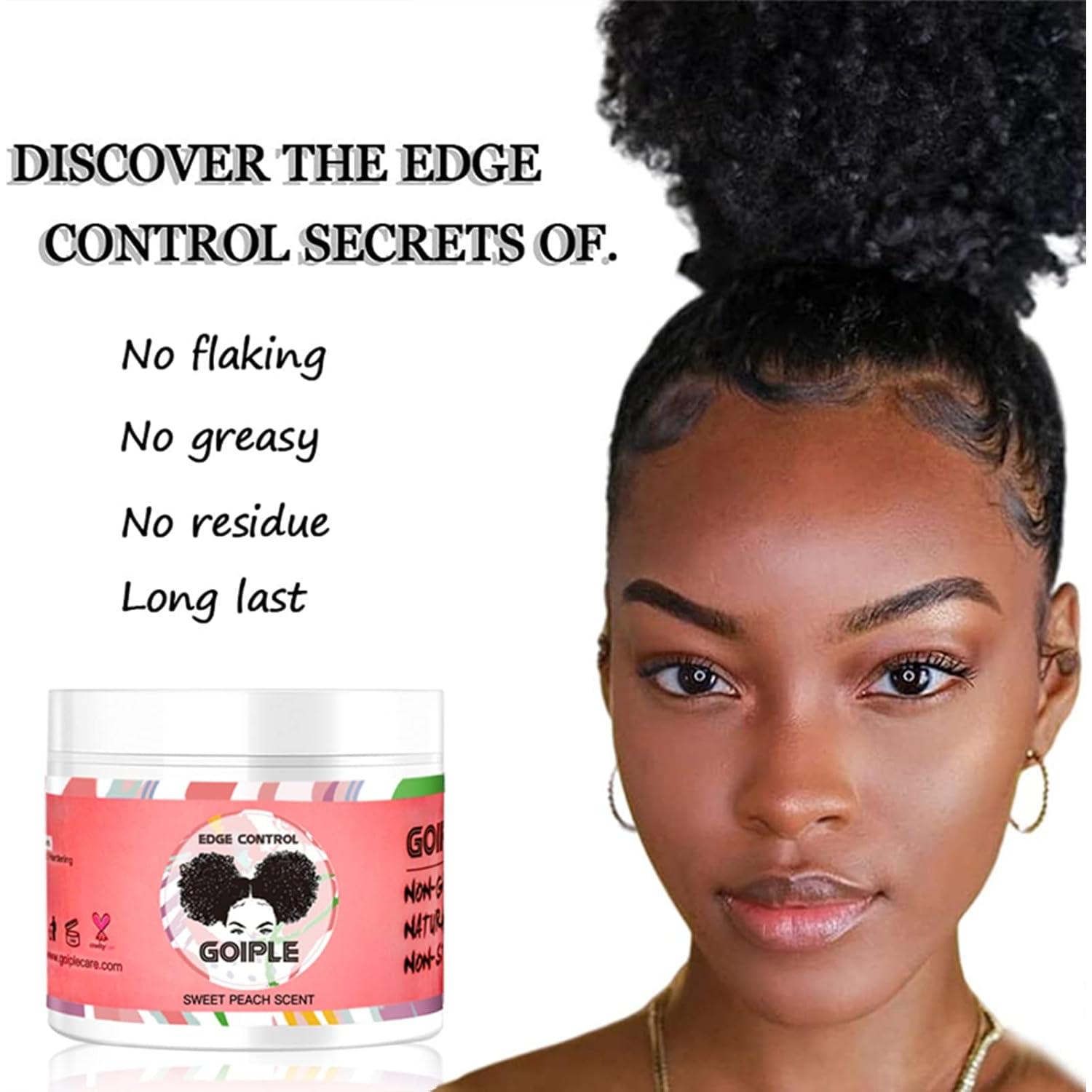 Cera de Control de Bordes Goiple 4oz Durazno Dulce Fijación Fuerte