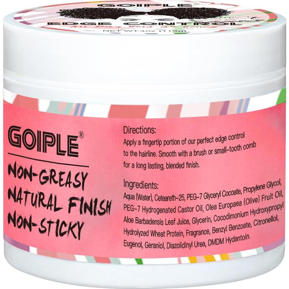 Cera de Control de Bordes Goiple 4oz Durazno Dulce Fijación Fuerte