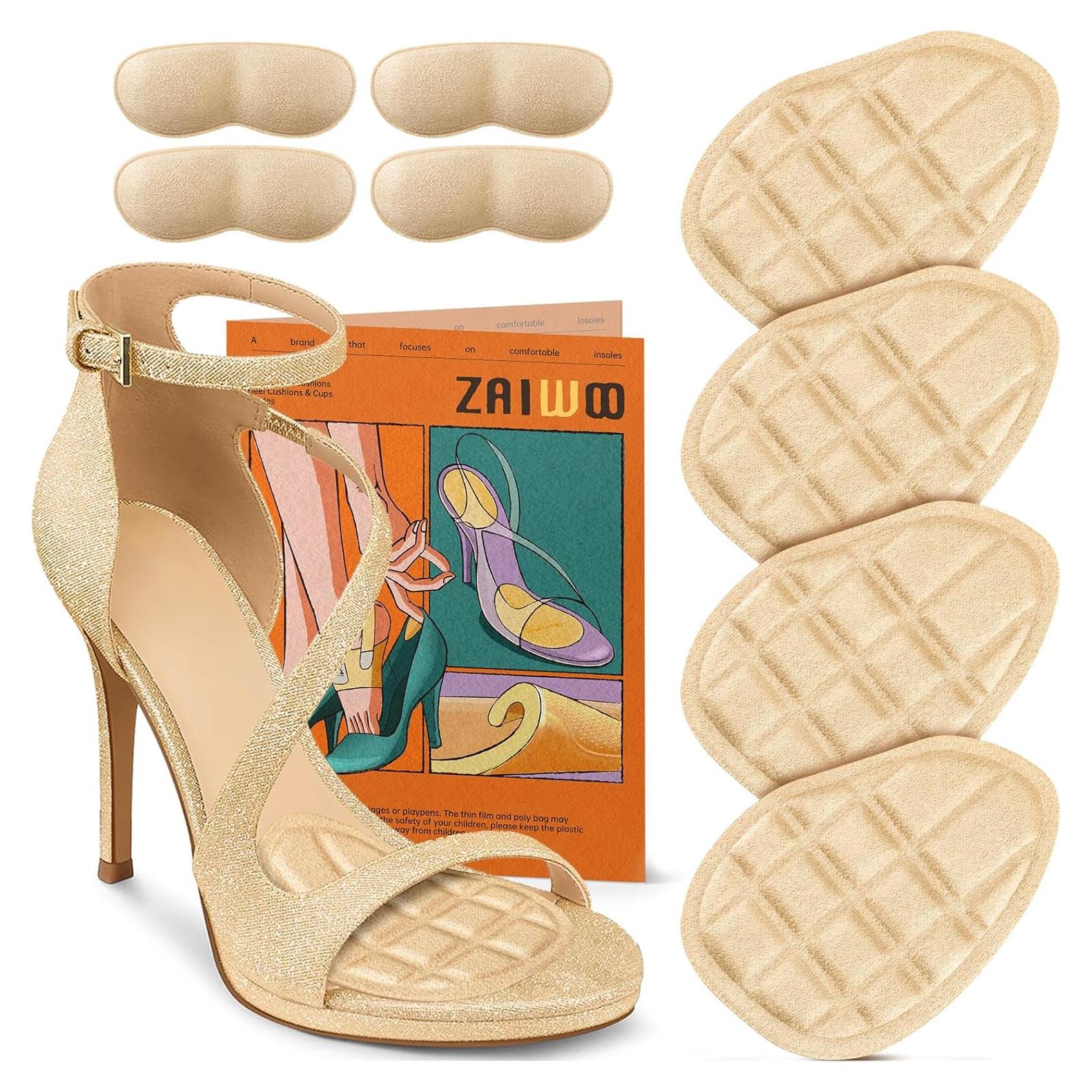 Almohadillas Metatarsales ZAIWOO Beige para Tacones Altos