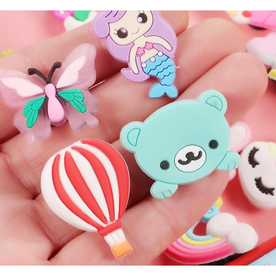 Conjunto de 50 Encantos de Zapatos Coloridos TAMHOO