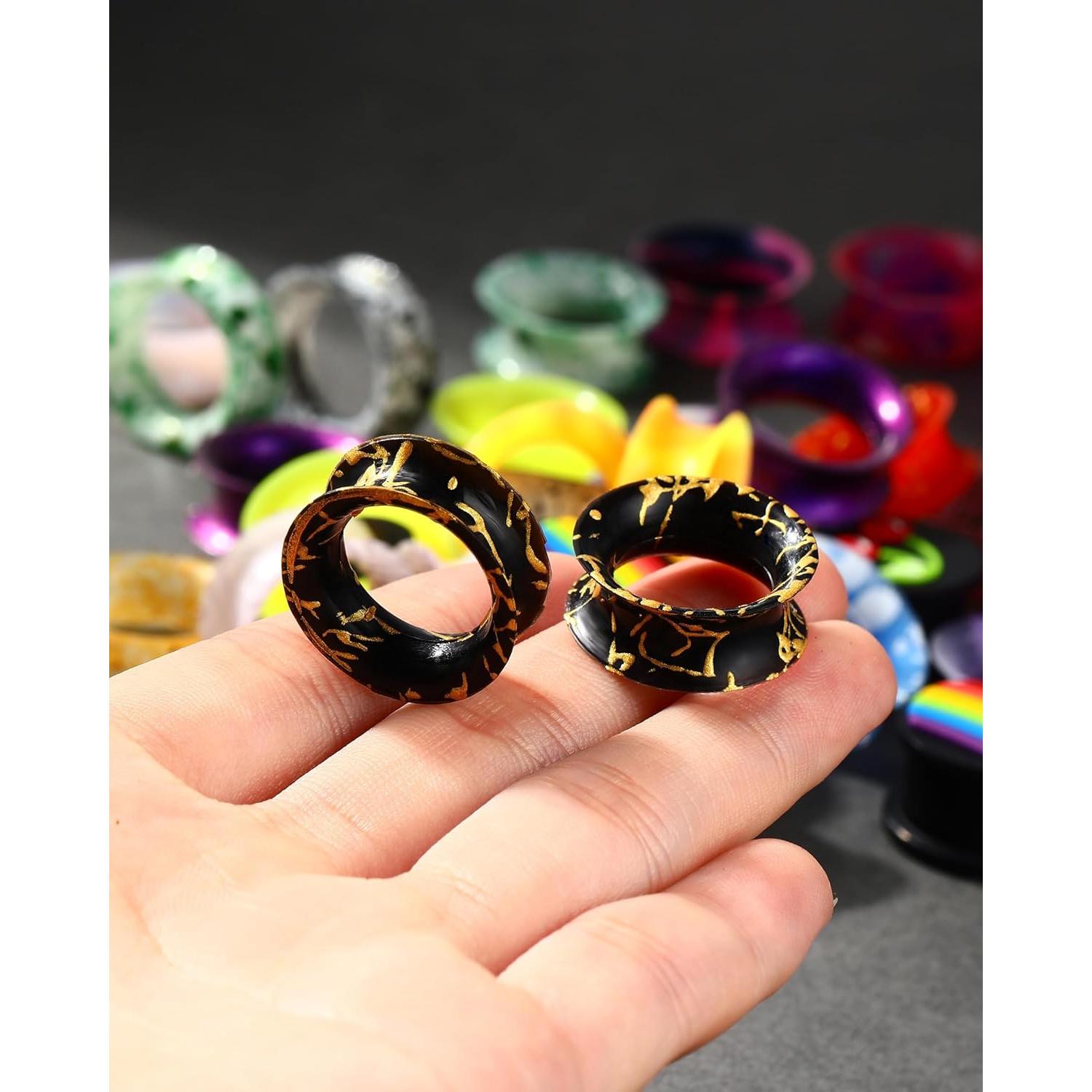 Túneles de Silicona Jewseen 10mm 20 Piezas Colores Aleatorios