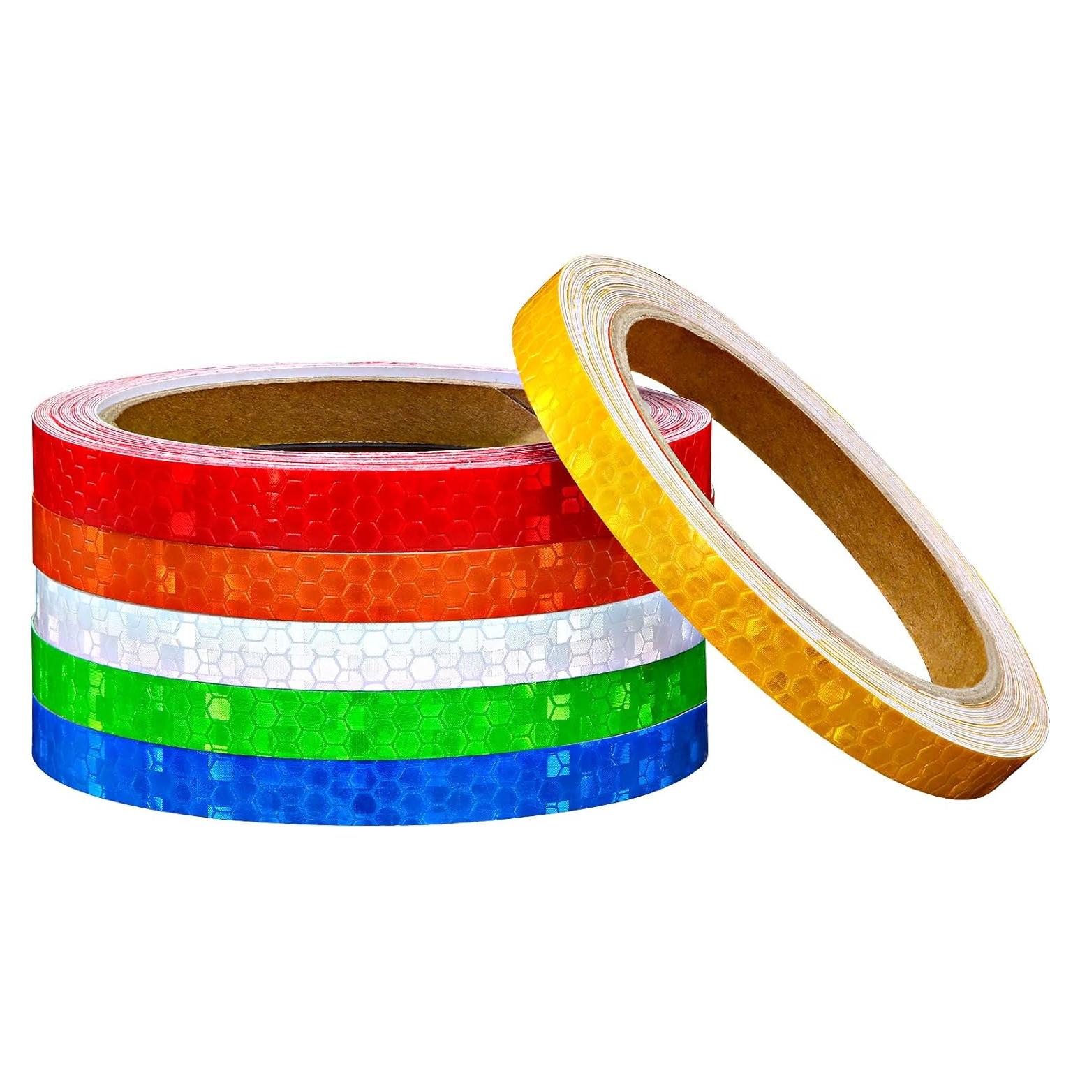 Cintas Adhesivas Reflectantes Zonon, 6 Rollos 1 cm x 48 m