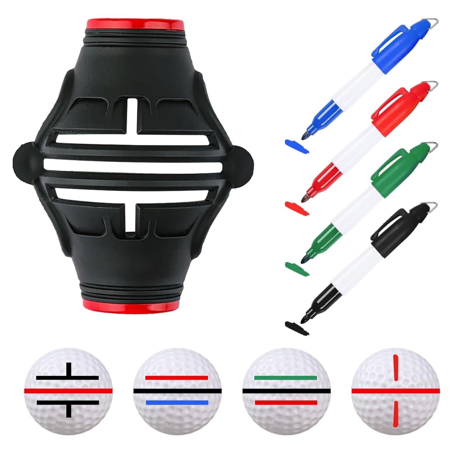 Plantilla Marcador de Pelotas de Golf MAGOLFIN con 4 Colores