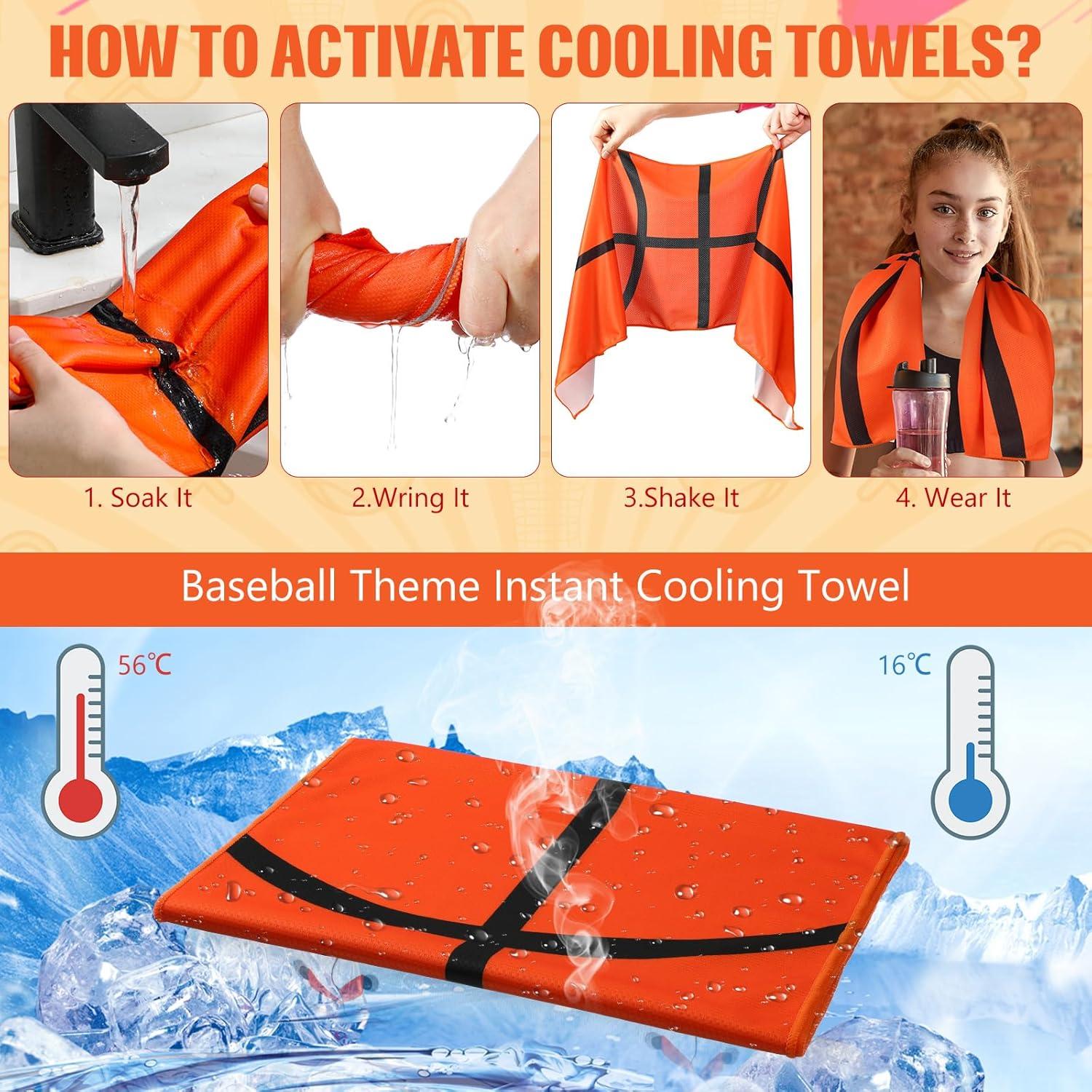 Toallas de Enfriamiento Peryiter 12 Cuentas Microfibra 76.2x22.9cm