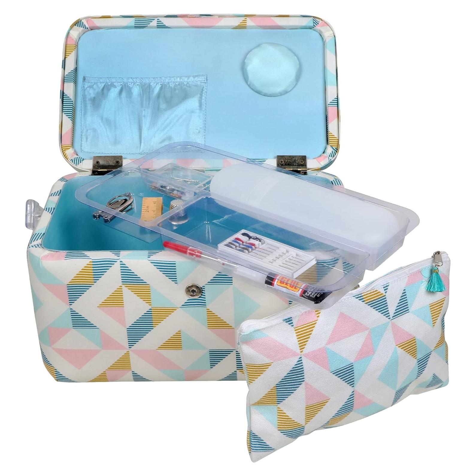 Cesta de Costura SINGER Grande con Kit de Emergencia y Bolsa