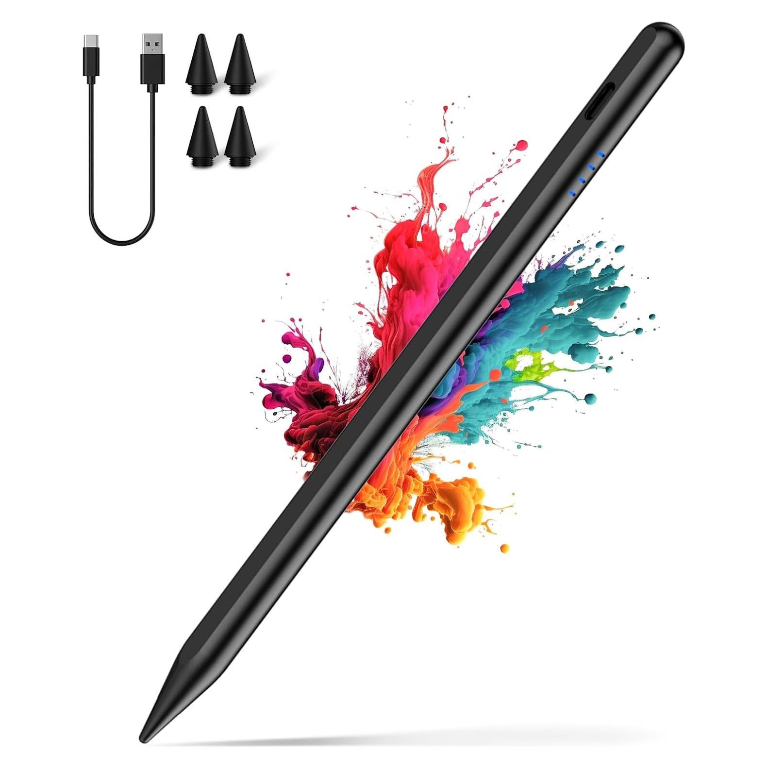 Lápiz Stylus para iPad 2018-2025 Luntak, Carga Rápida USB-C