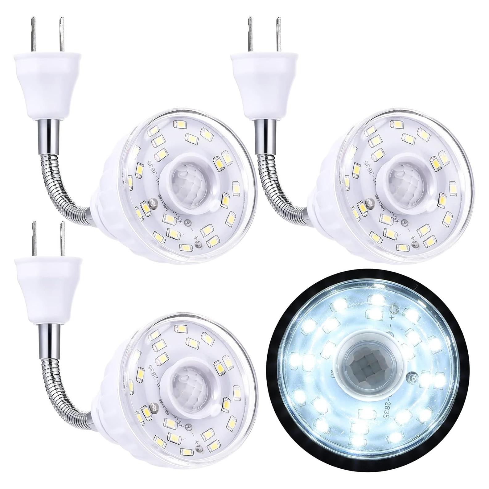 Yahenda 3 Pack Luz Nocturna LED Sensor Movimiento E27/B22