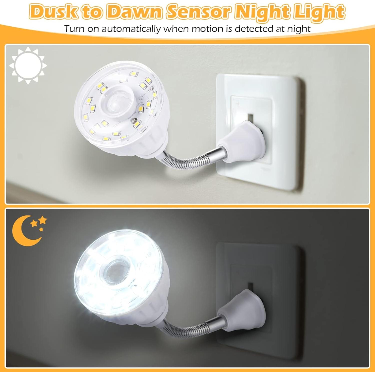 Yahenda 3 Pack Luz Nocturna LED Sensor Movimiento E27/B22