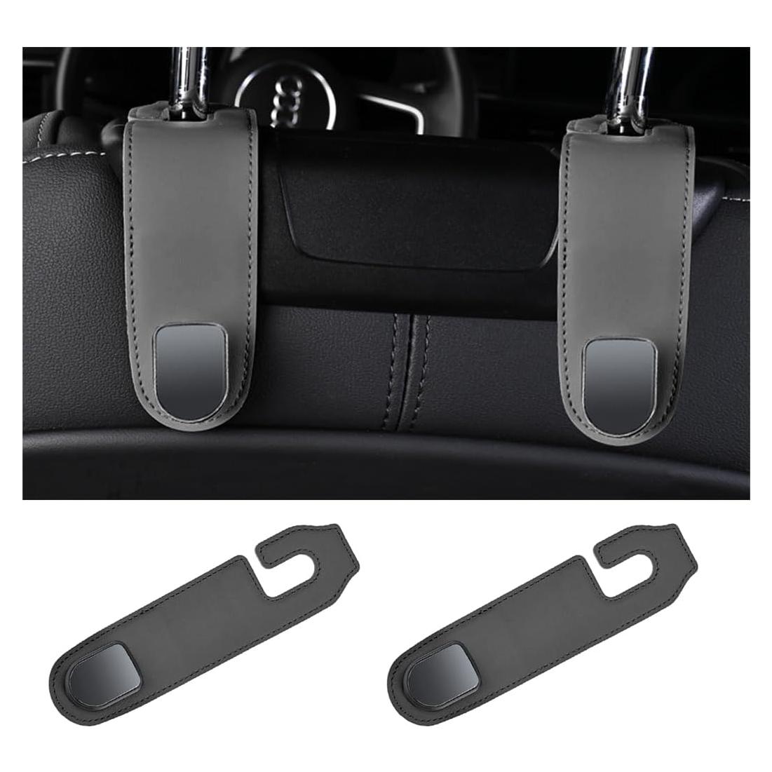 Gancho para Reposacabezas de Coche Bittwee 2PCS Negro 50kg