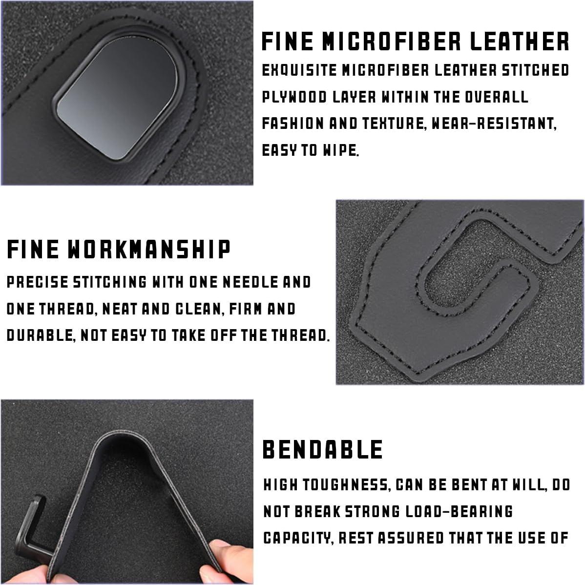 Gancho para Reposacabezas de Coche Bittwee 2PCS Negro 50kg