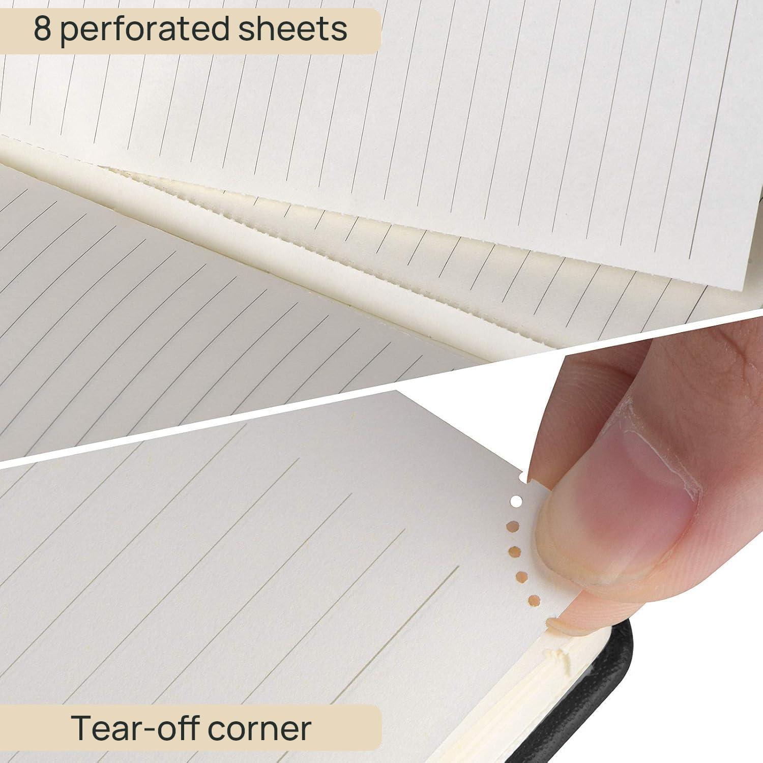 Cuaderno Enlazado POPRUN A5 Negro 128 Páginas 120GSM Tapa Dura