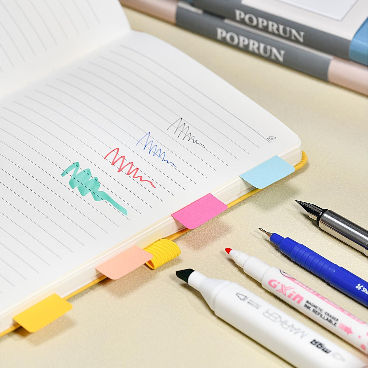 Cuaderno Enlazado POPRUN A5 Negro 128 Páginas 120GSM Tapa Dura