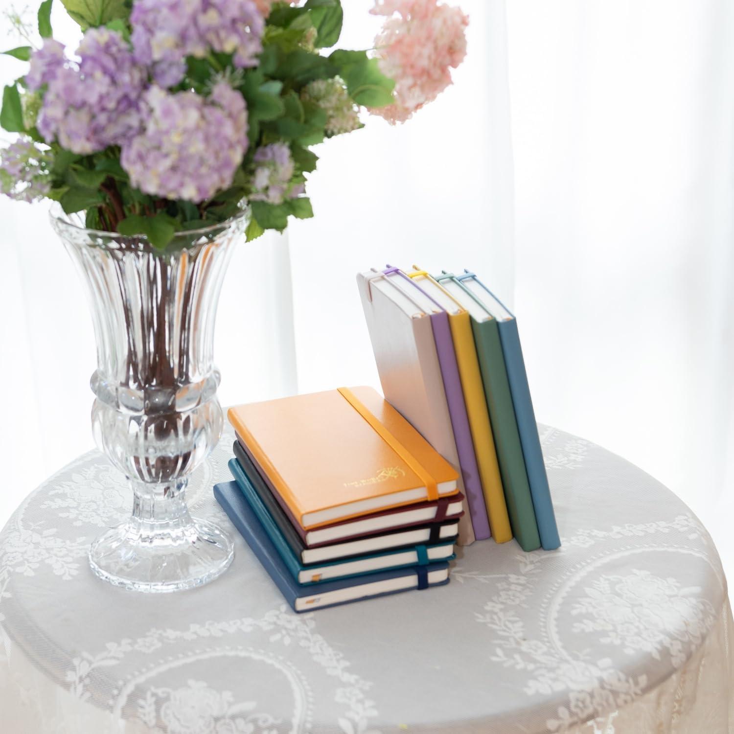 Cuaderno Enlazado POPRUN A5 Negro 128 Páginas 120GSM Tapa Dura