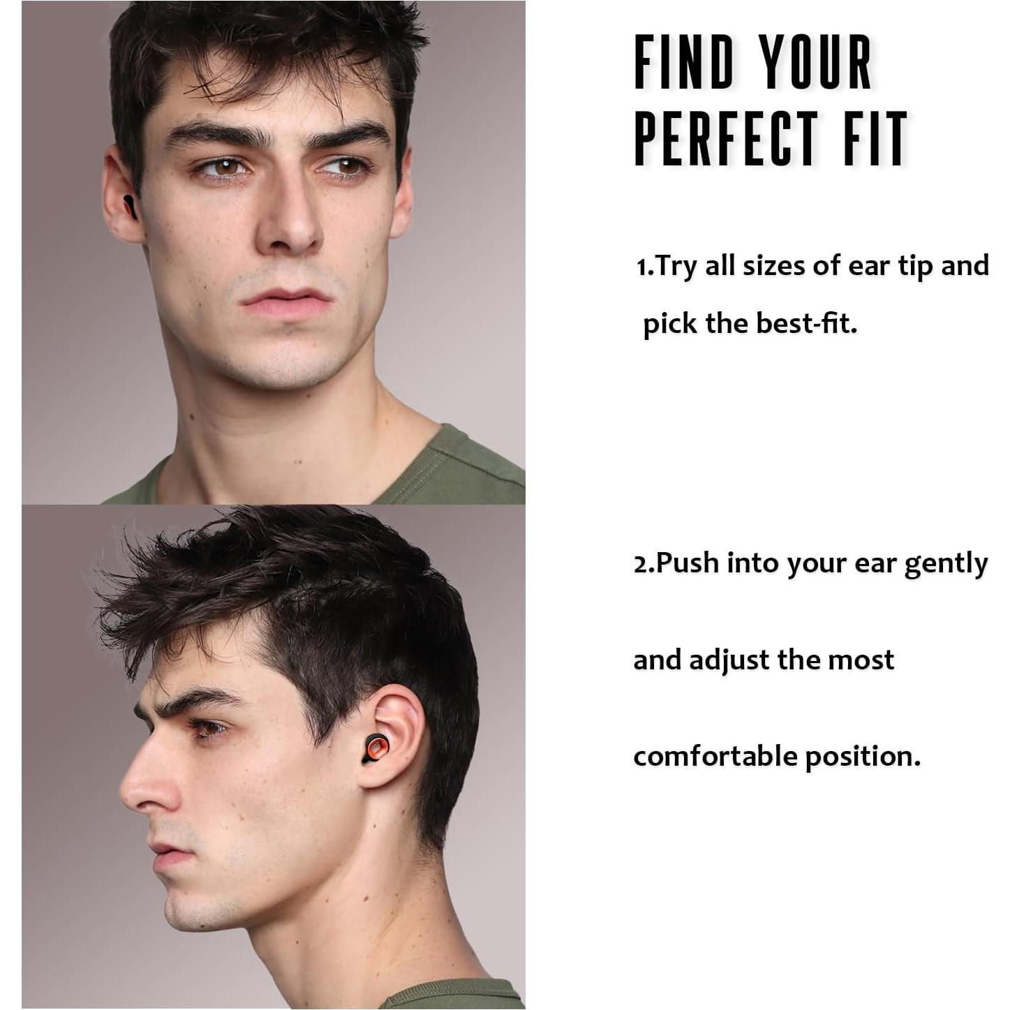 Tapones para oídos BNU alta fidelidad 25-33dB 2 pares