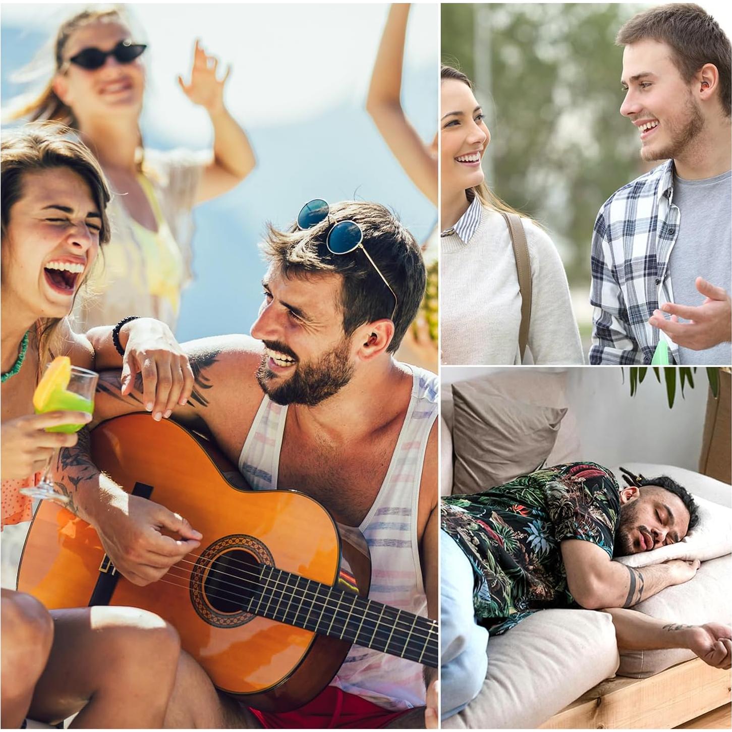 Tapones para oídos BNU alta fidelidad 25-33dB 2 pares