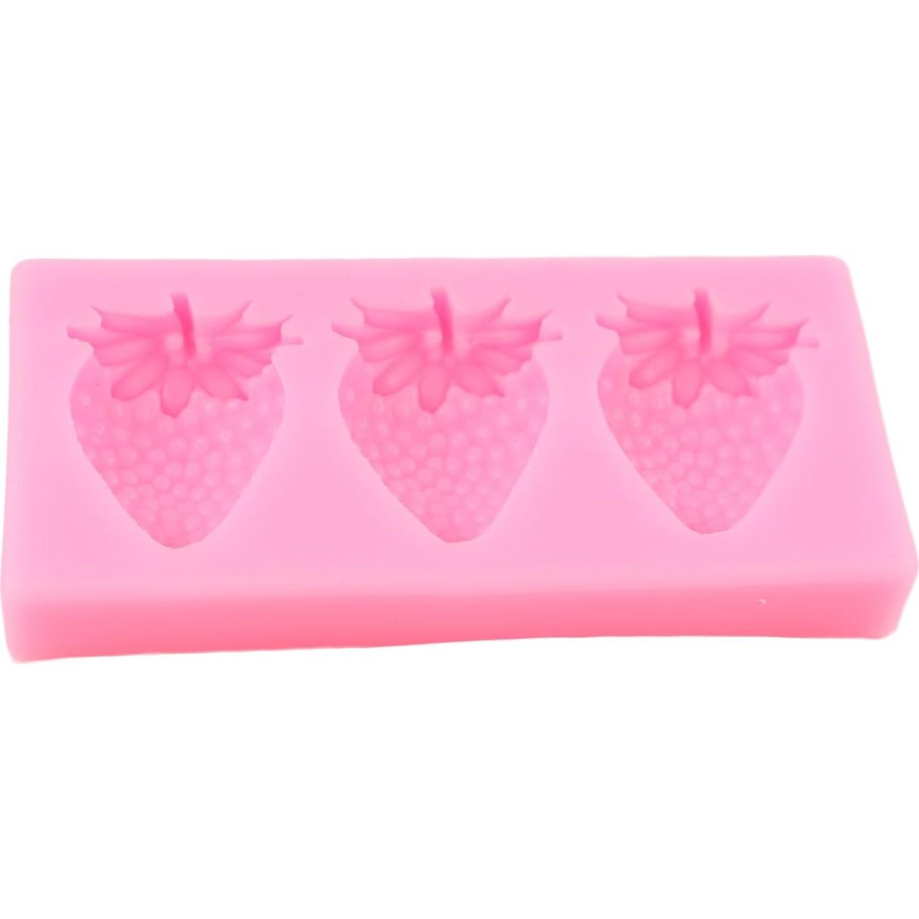 Molde de Fondant de Fresa QDMOLDS Silicona 8.49x3.99 cm