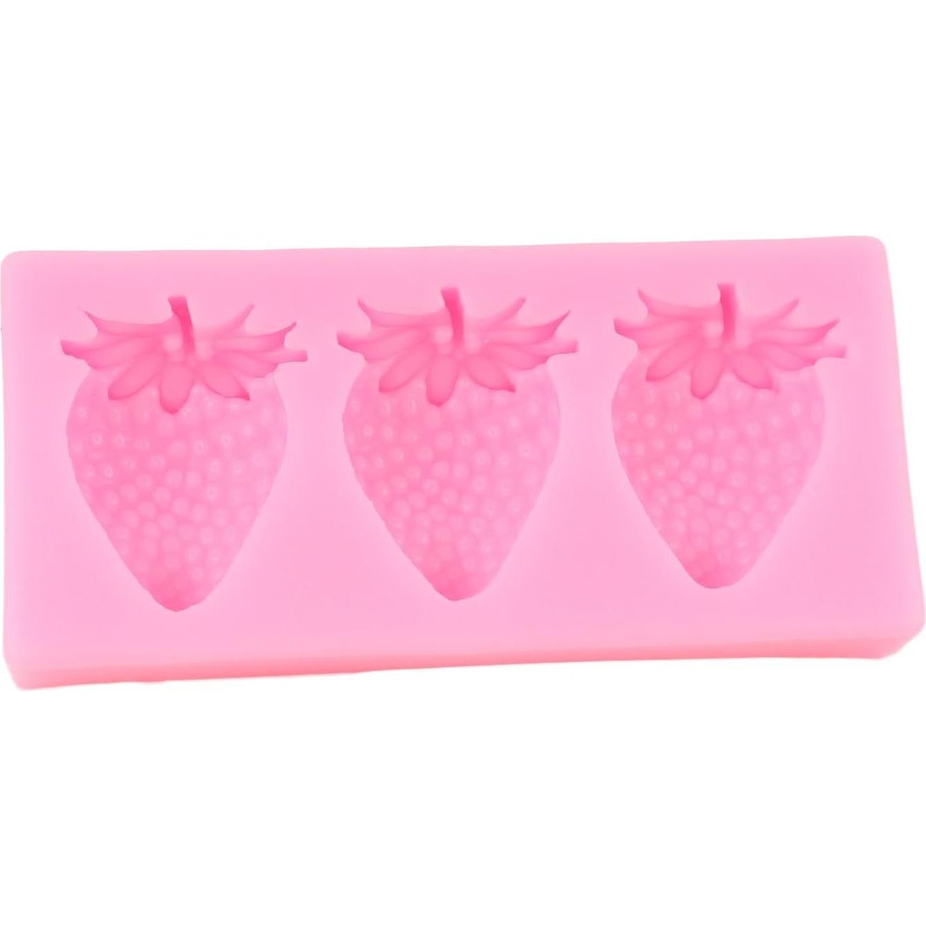 Molde de Fondant de Fresa QDMOLDS Silicona 8.49x3.99 cm