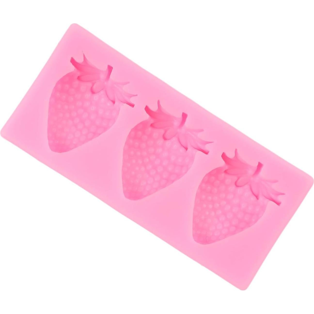 Molde de Fondant de Fresa QDMOLDS Silicona 8.49x3.99 cm