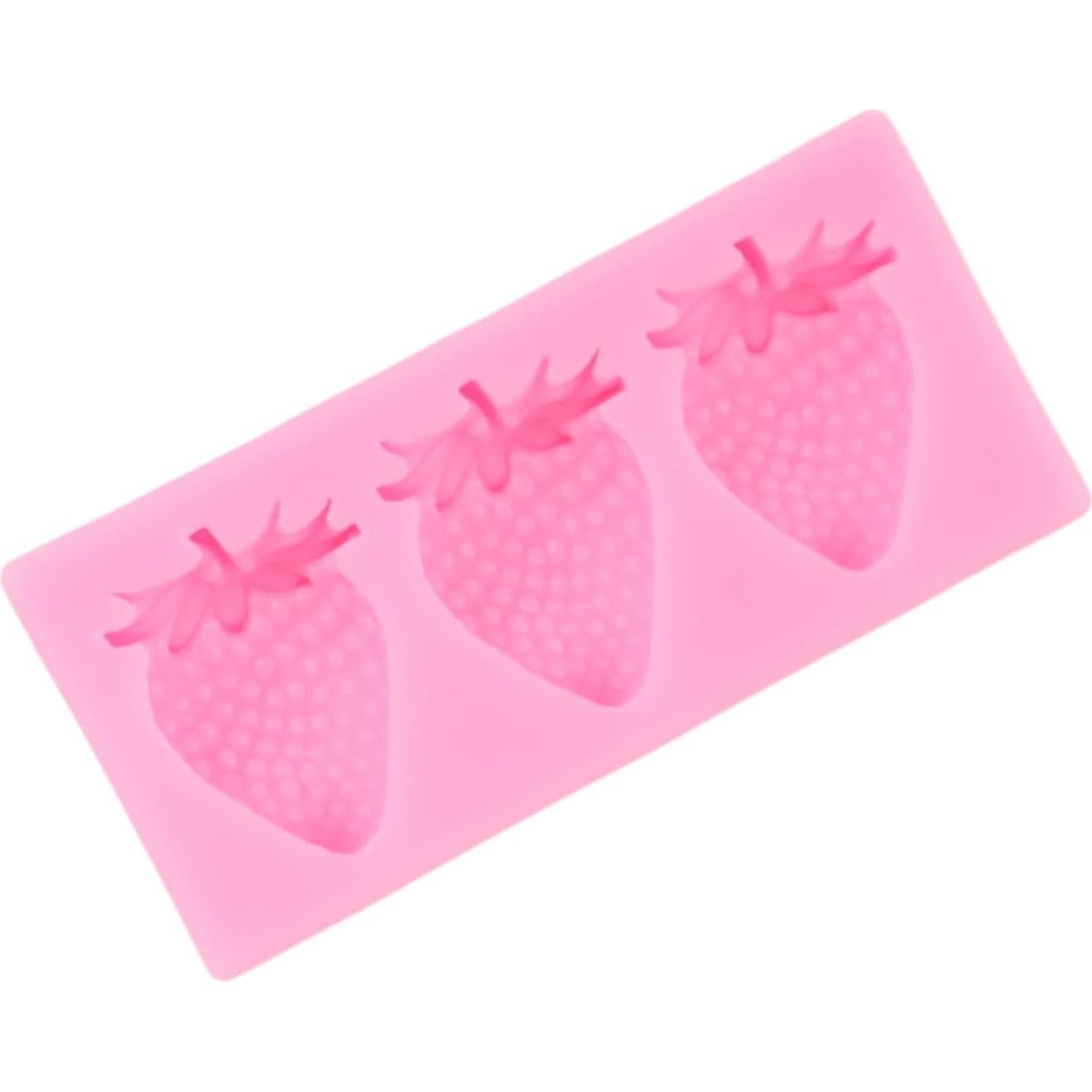 Molde de Fondant de Fresa QDMOLDS Silicona 8.49x3.99 cm