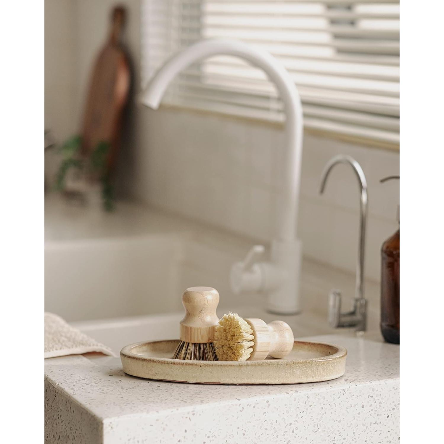 Juego de 2 Estropajos de Cocina Jungle Culture - Cepillos de Bambú Ecológicos