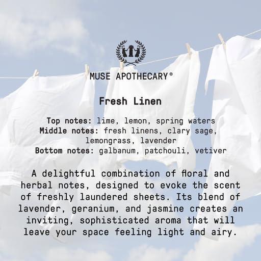 Spray Eliminador de Olores Muse Apothecary 118ml Lino Fresco