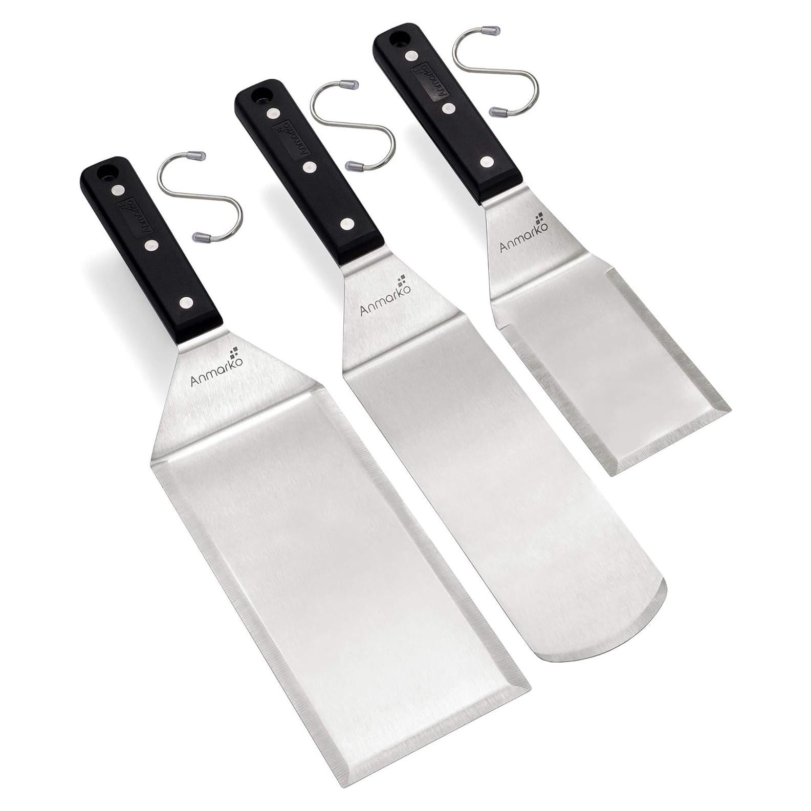 Juego de Espátulas de Acero Inoxidable Anmarko - 3 Piezas