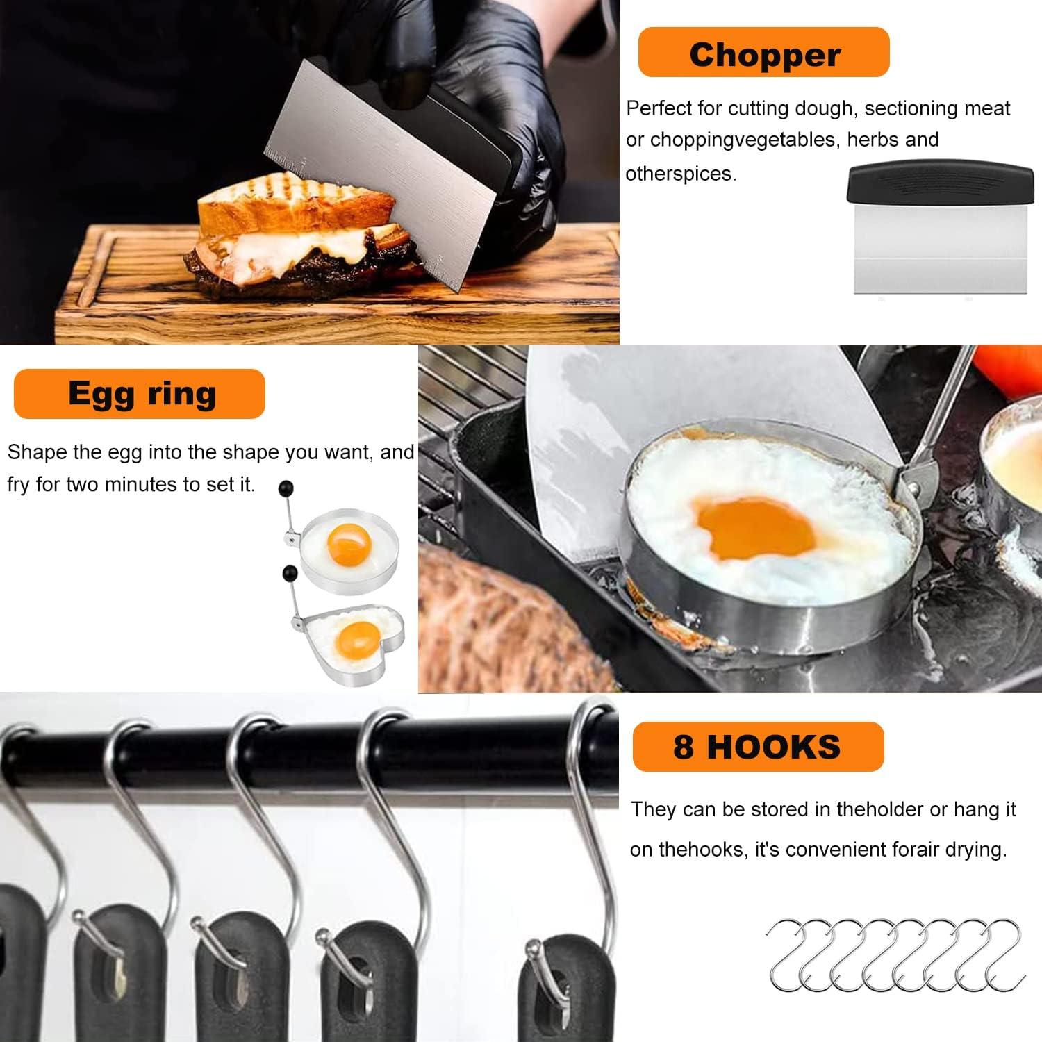 Set de Accesorios para Parrilla Blackstone 122 Pzs Acero Inoxidable