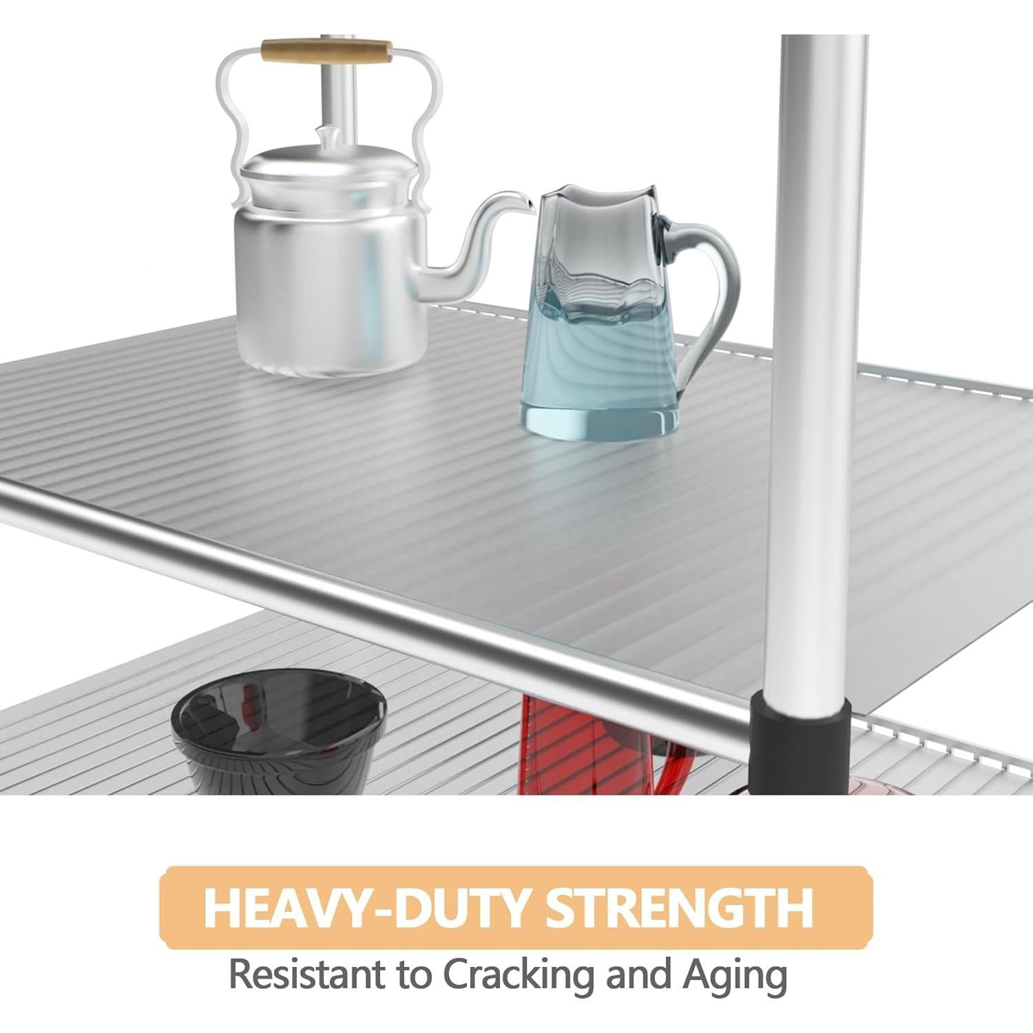 Forros de Estante MAXTBEE 35.56x60.96 cm Set de 5 Transparentes