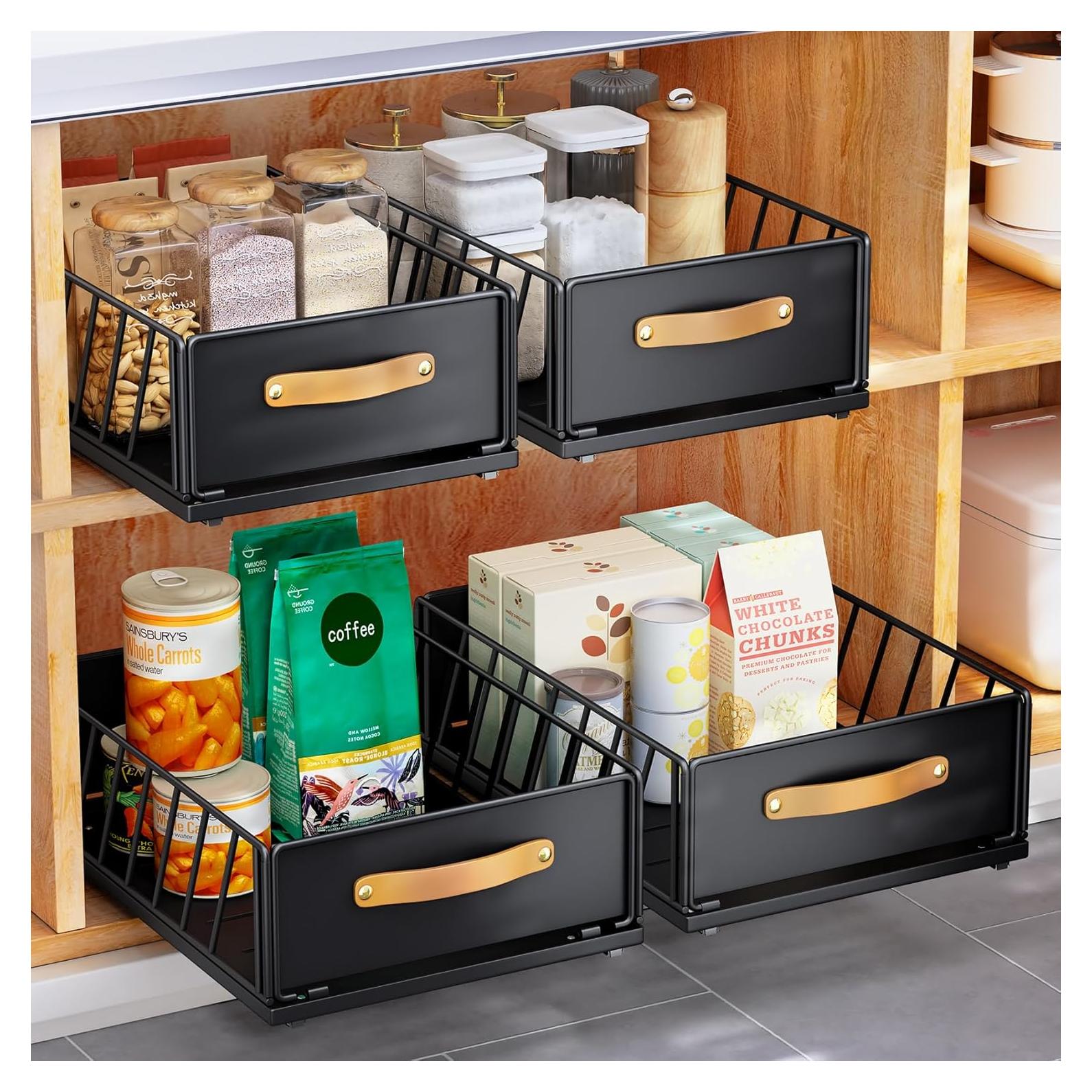 Organizador Extraíble Kitstorack para Gabinete 24.9x39.9cm Negro