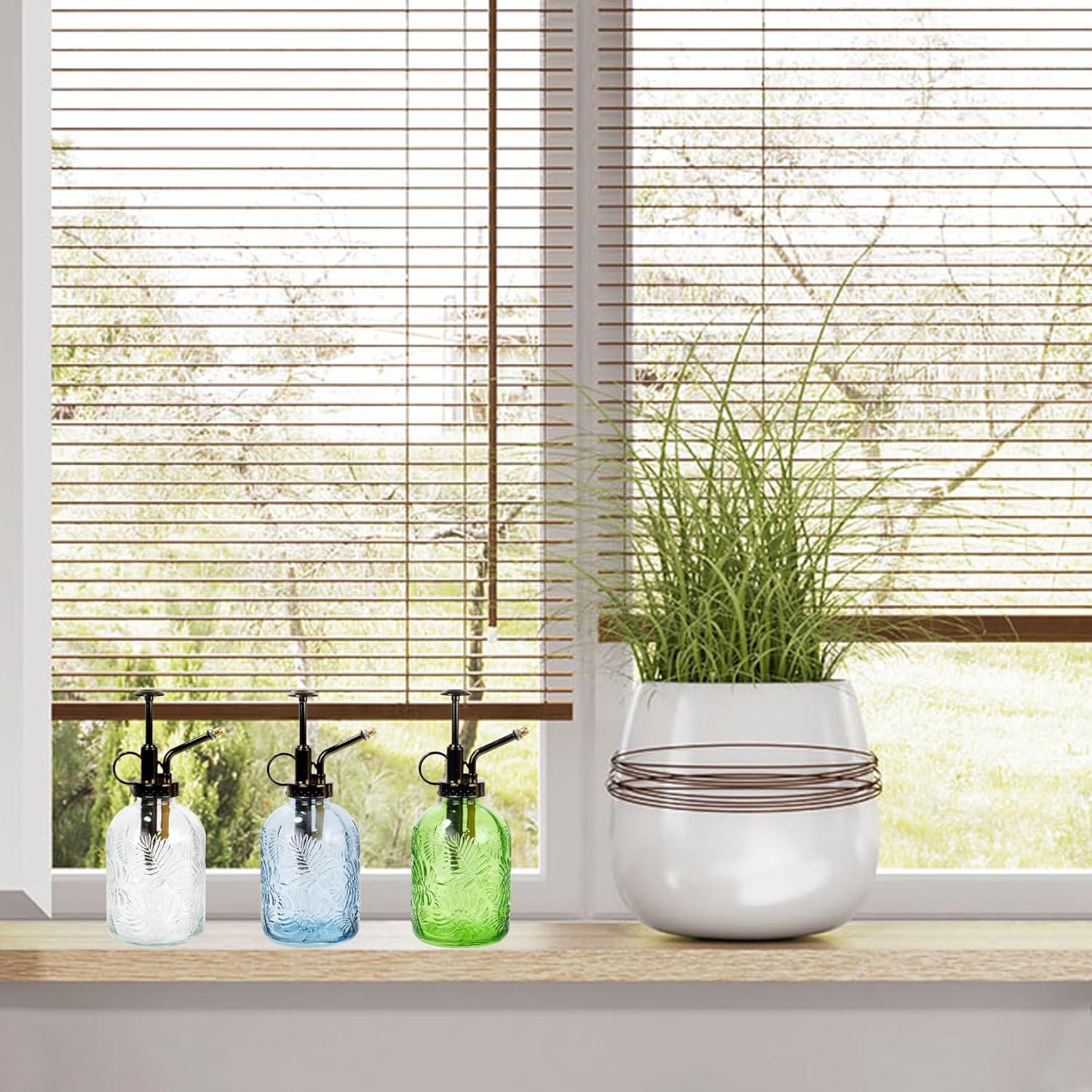 Botella de Spray para Plantas SDlumeiy de Vidrio 348.7 ml Azul