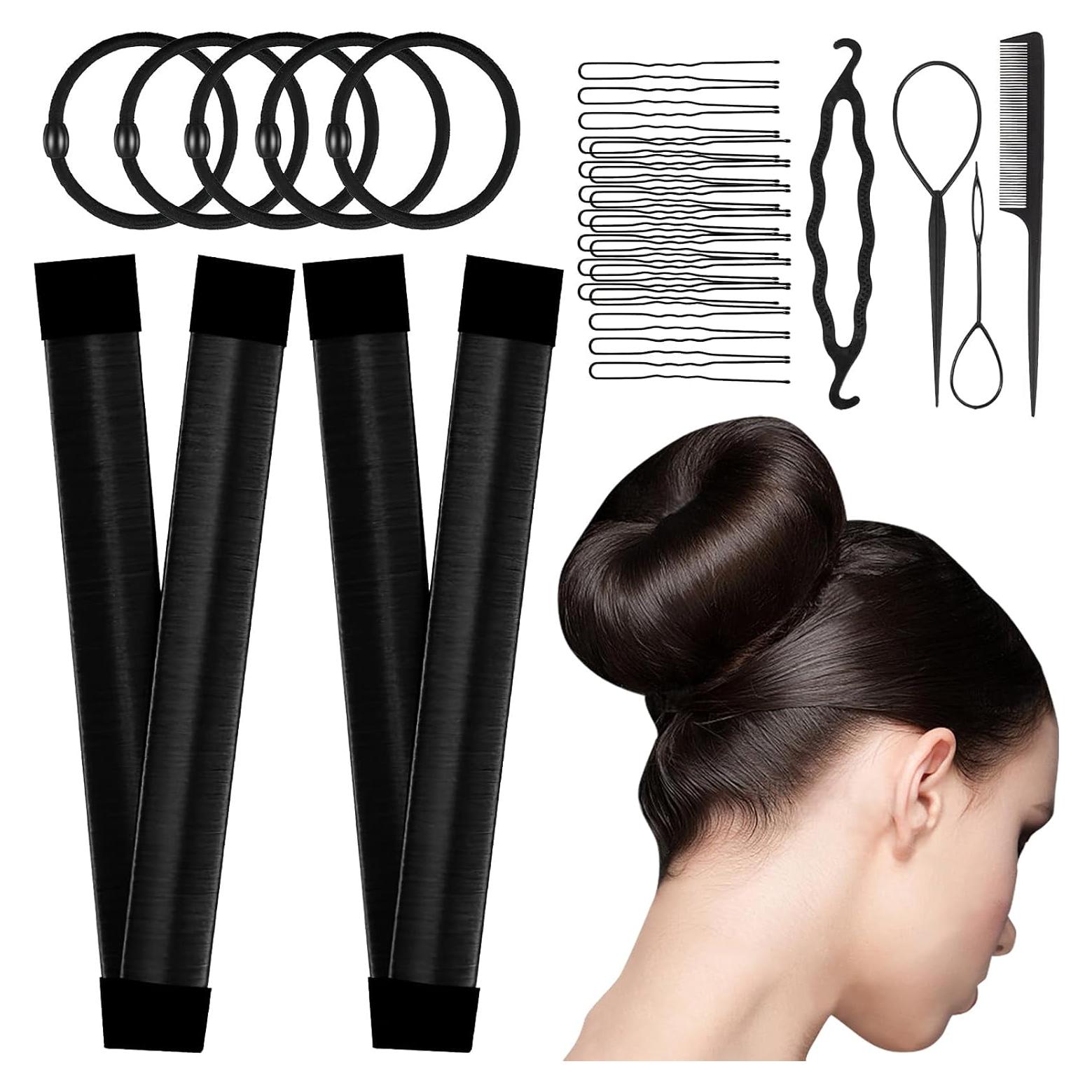 Creador de Moño de Cabello Mágico Donut 2 Piezas - Accesorios