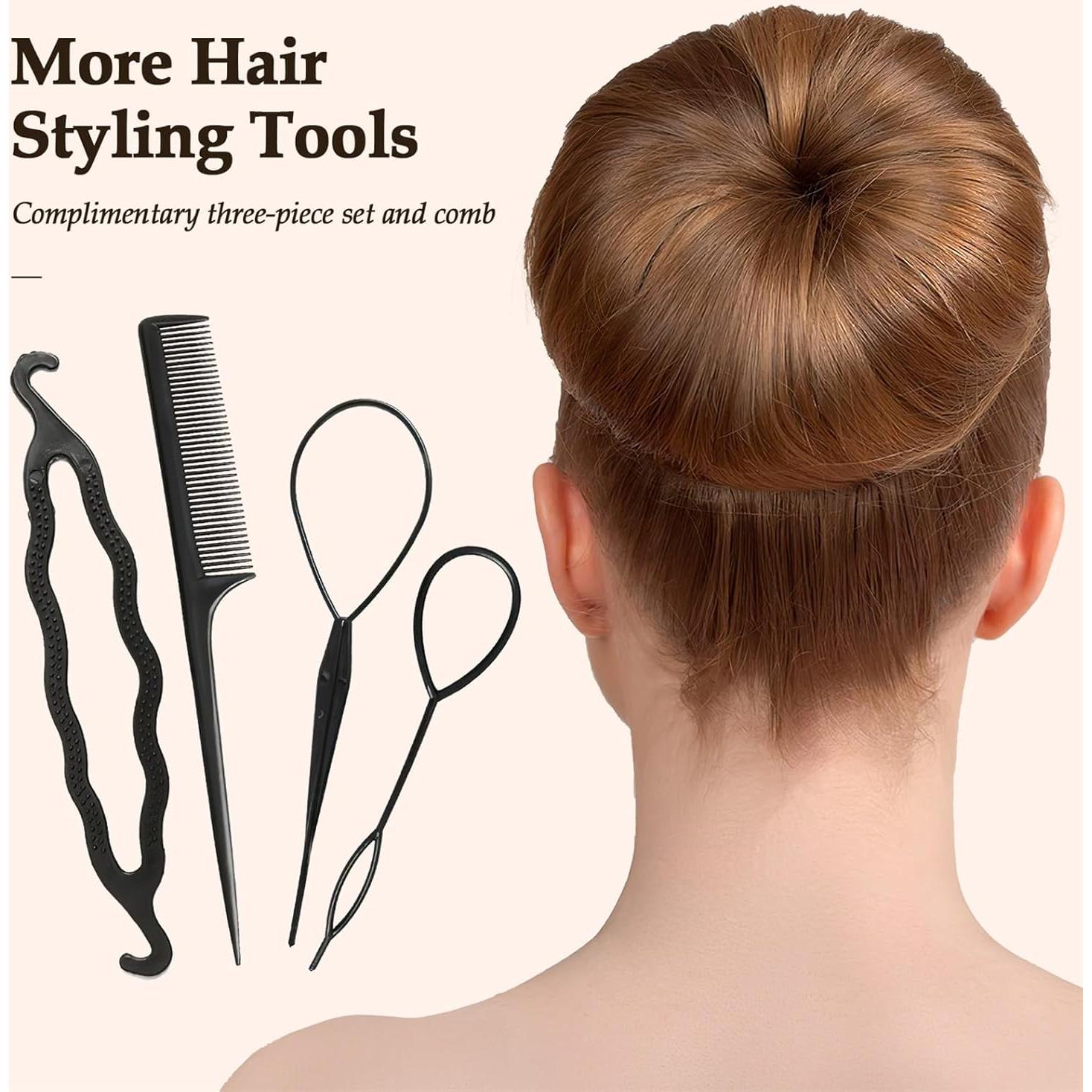 Creador de Moño de Cabello Mágico Donut 2 Piezas - Accesorios