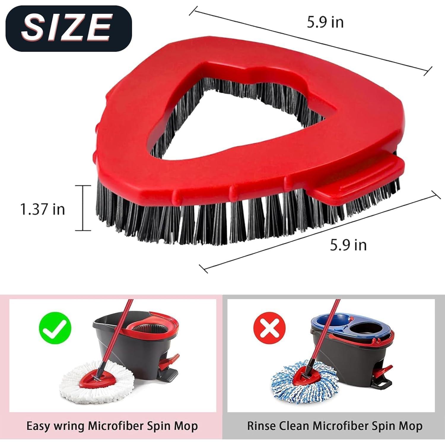 Cepillo de Fregar Giratorio NXING 2 Pcs Cerdas Duras 15.24 cm