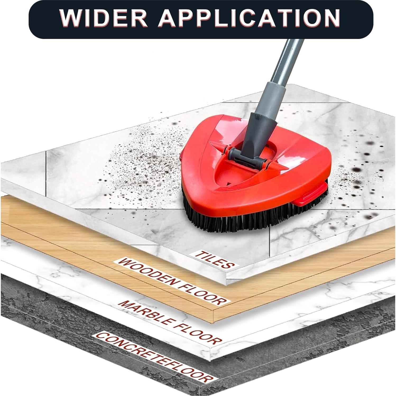 Cepillo de Fregar Giratorio NXING 2 Pcs Cerdas Duras 15.24 cm