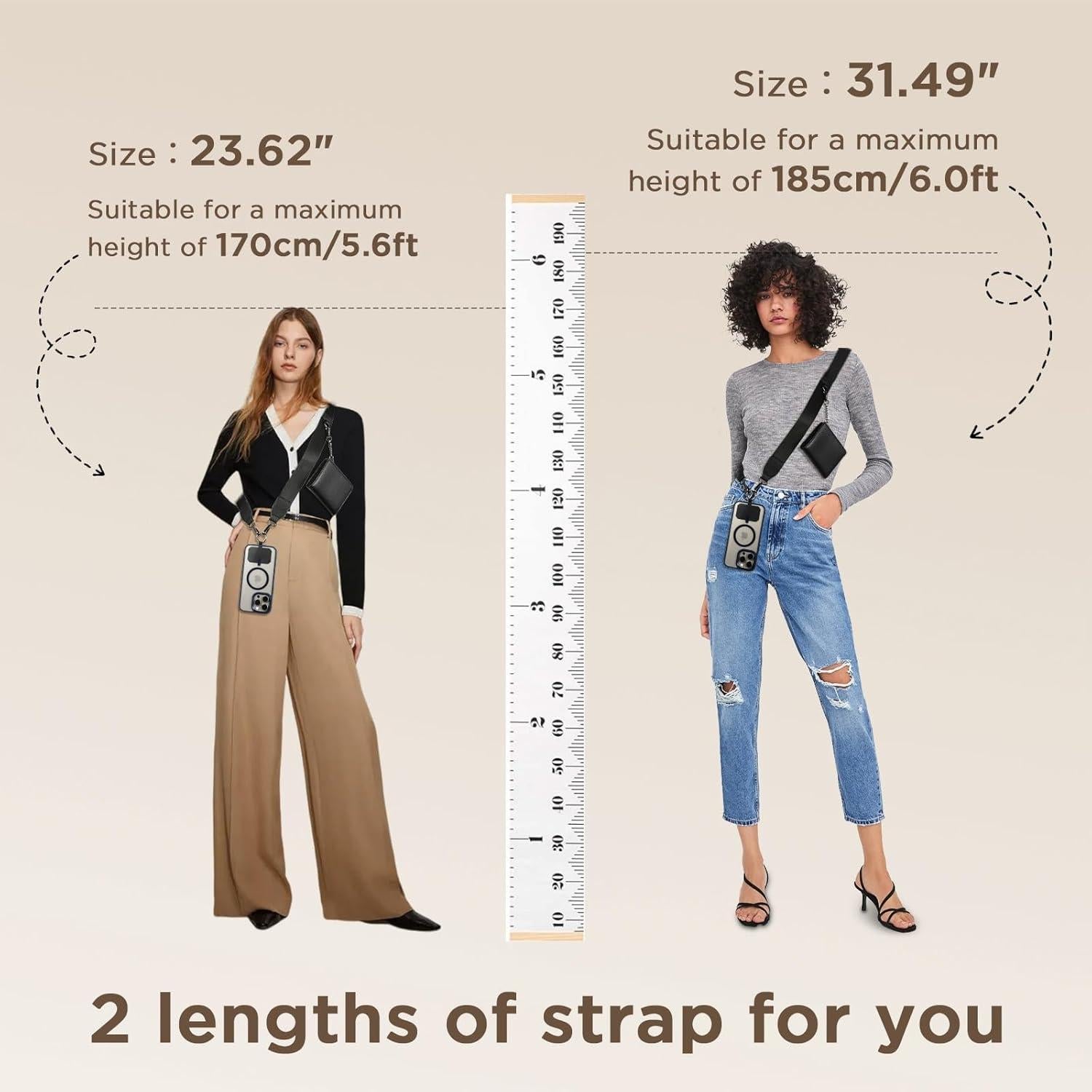 Correa para Teléfono Diaclara Clip y Go con Bolsa Negra