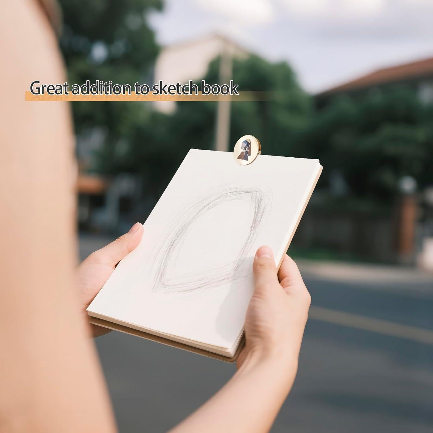 Clip de Metal Vintage AVECMOI para Diarios y Cuadernos 4.1x4.6cm