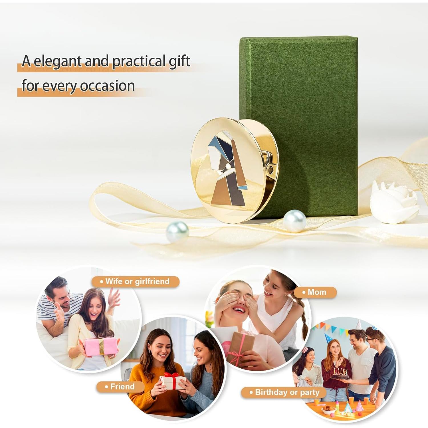 Clip de Metal Vintage AVECMOI para Diarios y Cuadernos 4.1x4.6cm